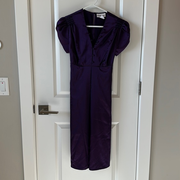 Silky purple dress, size 8. Chadwicks. - Picture 1 of 4